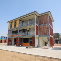 TOPPRE-Villa Conteneur Modulaire 3 Chambres à Coucher Maison Préfabriquée 2 Étages Mini Maisons Mobile Maisons Conteneur de Luxe Détachables