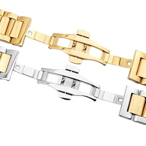 <span class=keywords><strong>14</strong></span> 16 18 19 20 21 22 23 24mm surface brillante bracelet de montre en acier inoxydable 304 solide avec couronne rapide pour bracelet de montre - Product Image 3