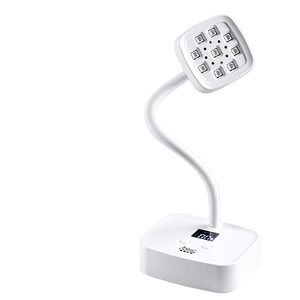 Lampe UV à induction pour salon de manucure, lampe de bureau électrique Lotus Light, 9 perles UV/LED, séchage rapide, sans assombrissement, capteur intelligent, photothérapie - Product Image 1