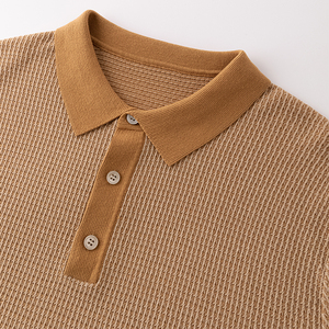 Nuovo <span class=keywords><strong>Maglione</strong></span> da <span class=keywords><strong>Uomo</strong></span> OEM <span class=keywords><strong>con</strong></span> Cucitura Fine, in Misto Cotone, Stile Business <span class=keywords><strong>con</strong></span> <span class=keywords><strong>Bottoni</strong></span>, Polo Lavorato a Maglia - Product Image 2