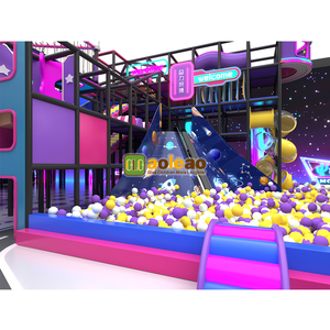 Aoleao Cyber Neon theo chủ đề Công viên giải trí tương lai sân chơi trong nhà với sci-fi Trampoline & khu tương tác - Product Image 2