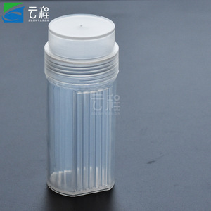 White Plastic Staining Jar 5-Slide Holder Acid And <b>Alkali</b> Resistant Laboratory Use - Product Image 2