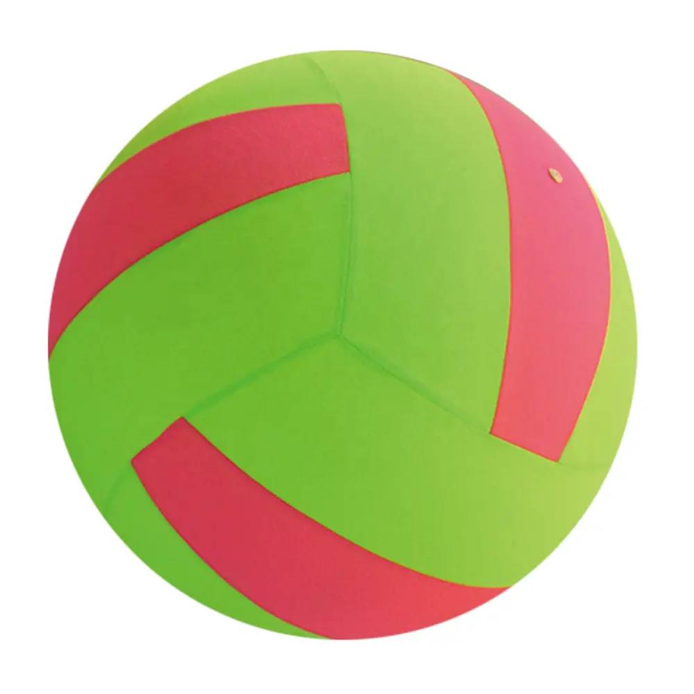 Groothandel Polyester Getrokken Flanel Bal Opblaasbare Voetbal Pvc Stuiteren Puzzel Kids Outdoor Bal Speelgoed Met Cover