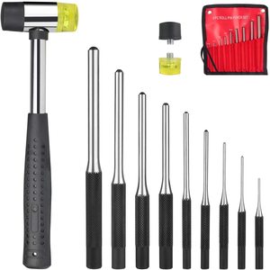 Rouleau Pin Punch Set 1.5 lb Dead Coup Marteau Grand pour Armuriers, Bâtiment Pistolet Armurerie Kit 9 Pièce En Acier Removal Tool Kit - Product Image 1