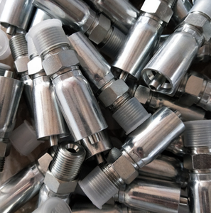 हाइड्रोलिक नली अंत फिटिंग बीएसपी महिला फेरूल के साथ एक टुकड़ा प्रकार हाइड्रोलिक नली अंत कुंडा क्रिंप फिटिंग सुरक्षा कवर के साथ - Product Image 6