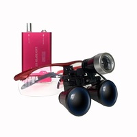 Loupes dentaires 3-en-1 à fixation sur la tête, loupe médicale binoculaire avec lampe frontale LED, lunettes d'éclairage chirurgical pour la cavité buccale