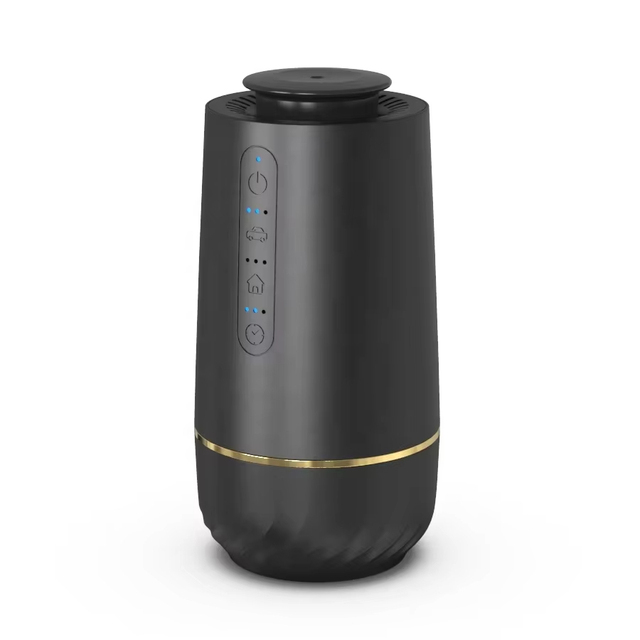 Custom Logo Scent Car Air Freshener Fragrance Diffuser Small Machine Portable Waterless Aroma Essential Oil Car Diffuser