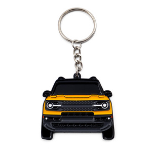 Porte-clés SUV de dessin animé très populaire, en alliage métallique, avec roues, mousqueton, logo personnalisé, étanche - Product Image 5