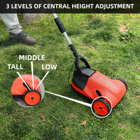 Mini tondeuse à gazon électrique portable 800W largeur 210mm avec poignée télescopique 21V sans fil pour l'entretien du jardin bricolage