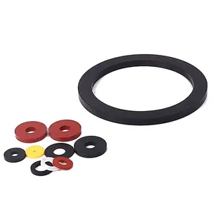 Ukuran kustom karet o-ring pad bagian karet flat washer silikon washer tebal red rubber washer/gasket ring m12 untuk sealing