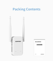 Repetidor WiFi Portátil Mini COMFAST WiFi 4 OEM/ODM, Router Inalámbrico de 2.4 GHz y 300 Mbps, Amplificador de Señal