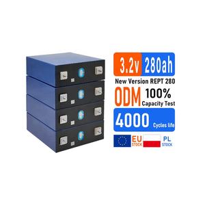 SZXUBA充電式3.2V 280Ahプリズマティックリチウムイオンカーソーラーシステムバッテリー4500サイクル寿命4セルパワーエネルギー4500サイクル - Product Image 1