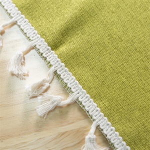 Linge de maison moderne personnalisé simili lin texturé en faux coton lin vente en gros nappe imperméable nappe nappe - Product Image 3