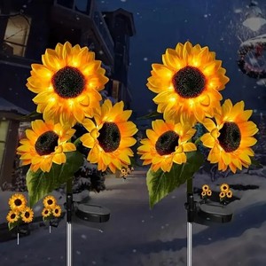 Simulated Outdoor <strong>Solar</strong> Sunflowers <strong>Smart</strong> Sense Garden <strong>Lights</strong> Yard Wedding Thanksgiving Decor <strong>Light</strong> Waterproof LED Lawn <strong>Light</strong> - Product Image 5