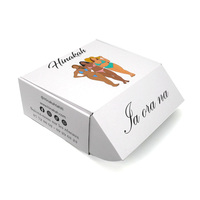 Boîtes d'expédition pour colis cadeaux, personnalisées, écologiques, recyclables, couleur blanche