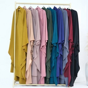Abito <span class=keywords><strong>Hijab</strong></span> Maxi per Ramadan ed Eid, Stile Dubai e <span class=keywords><strong>Turchia</strong></span>, Vestito Islamico Musulmano per Donne, Abbigliamento da Preghiera Nida, Kebaya, Robe Femme Musulmane - Product Image 2