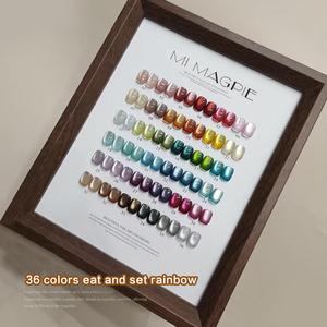 AILANUO 36 Colors Non-Toxic Crystal Cat Eye Gel Polish Set 15ml Resin UV Gel Polish Art LED Lamp Source Factory Wholesale - Product Image 1