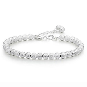 Haute qualité <span class=keywords><strong>pas</strong></span> <span class=keywords><strong>cher</strong></span> personnalisé <span class=keywords><strong>fantaisie</strong></span> 5mm <span class=keywords><strong>Bracelet</strong></span> perlé mode femmes S925 argent Sterling plaqué perlé femmes <span class=keywords><strong>Bracelet</strong></span> bijoux - Product Image 1