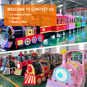 รถไฟฟ้าท่องเที่ยวกลางแจ้งสำหรับเด็ก ใช้ในห้างสรรพสินค้าและสวนสนุก แบบไม่ใช้ราง - Product Image 6