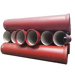 Qatar DN1800 100 awwa c151 12 6m 3 inch Ductile Iron Pipe Weight Price Pn40 with Puddle Flange