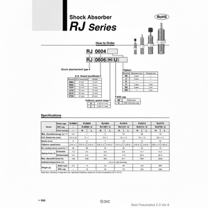 SMC Pneumatics RJ1412HU Amortiguador - Product Image 1