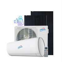 Panneau mono 12000Btu 18 000Btu Système de climatiseur à énergie solaire hybride à montage mural
