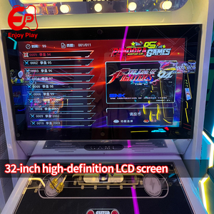 Máquina recreativa arcade retro de 32 pulgadas con pantalla LCD de alta definición, consola de videojuegos de lucha vertical con monedas españolas, <span class=keywords><strong>Pandora</strong></span> Box profesional de metal - Product Image 2
