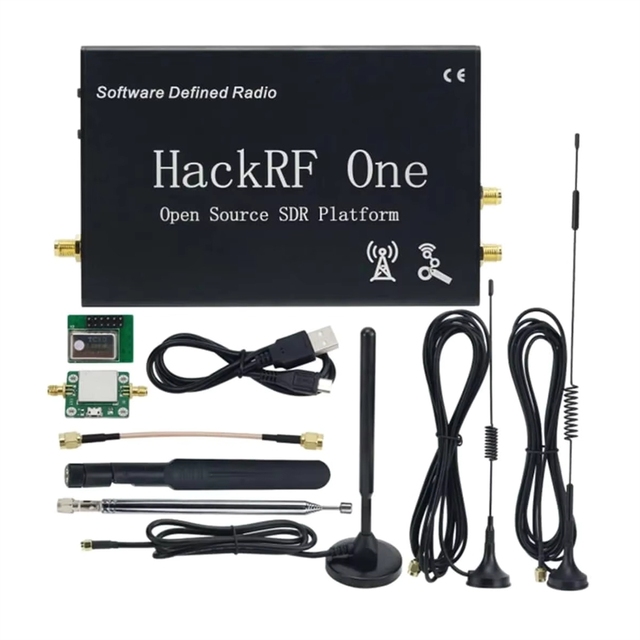 Assembled Black 1MHz-6GHz R9 V2.0.1 Radio Frequency Software Defined SDR Receiver With LNA Antennas