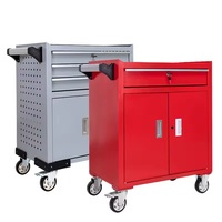Chariot de réparation mobile de haute qualité stockage d'outils multifonctionnel pliable chariot d'outils d'entretien à quatre couches
