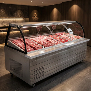 Vitrine Réfrigérée Commerciale Grande Capacité en Acier Inoxydable pour Viande Fraîche et Aliments Cuisinés – Refroidissement Mécanique - Product Image 5