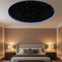 Plafond étoilé pour hôtel, éclairage à fibres optiques RGBW, éclairage de plafond étoilé, vente chaude