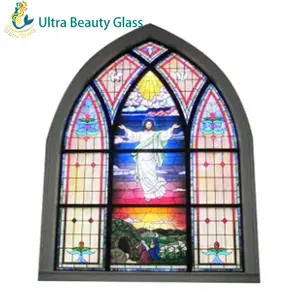 Neue Kirche Glass chiebetür Tiffany Style dekorative Glasmalerei Fenster