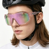 2026 Vente en Gros Usine Personnalisable Grandes Lunettes de Moto/Vélo Protection UV Lentille Polarisée Étanche Monture Pleine en PC