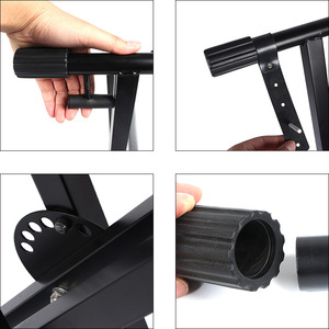 Pied de <span class=keywords><strong>Piano</strong></span> Électronique Double Tube Épaissi, Support de Clavier Synthétiseur Réglable pour Instruments de Musique - Product Image 4