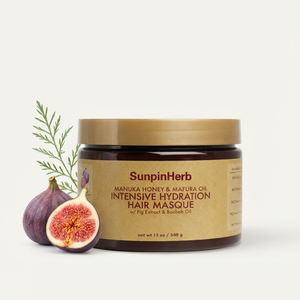 Traitement capillaire réparateur profond avec du miel de Manuka et de l'huile de Mafura pour des cheveux bouclés, crépus et tressés naturels, soin hydratant - Product Image 1