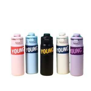 Young Stainless Steel <b>Insulated</b> Tumbler 304 Portable Travel <b>Mug</b> Dual Drink Pop Up For Men Women - Product Image 4