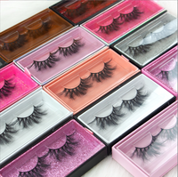 Boîtes d'emballage rigides pour faux cils de marque propre, fournitures de maquillage, pour cils synthétiques, étiquette privée, carton recyclé brillant