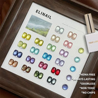 Vernis Gel Magnétique Effet Œil de Chat 20 Couleurs Iridescentes Scintillantes Ligne Lumineuse Centrale Kit Ongles UV Nuance Saphir Doré Dégradé Nail Art