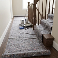 Tapis de protection pour peintre en feutre non tissé gris, 100 % polyester, jetable, respirant, écologique, imperméable, poids moyen