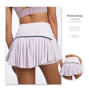 Custom side rok pendek tenis olahraga wanita berlipat pakaian olahraga tren fashion wanita 2022 sepatu Golf Padel - Product Image 3