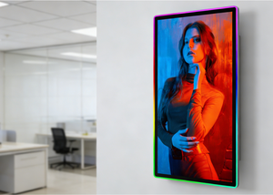 จอแสดงผลแบบสัมผัส LED ขนาด 27 นิ้ว แบบโค้งรูปตัว C สำหรับโฆษณา การค้าปลีก และการส่งเสริมการขาย - Product Image 2