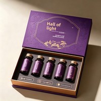 Boîte cadeau en papier rigide personnalisée en gros, boîte d'emballage pour liquide oral au collagène, boîte personnalisée imprimée pour bouteille de boisson et complément alimentaire