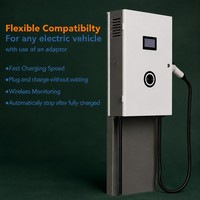 Station de recharge murale pour véhicules électriques 7-20kW DC avec paiement par application POS, modèle neuf avec garantie de 2 ans