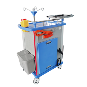 <span class=keywords><strong>Chariot</strong></span> <span class=keywords><strong>médical</strong></span> multifonctionnel d'urgence MT MEDICAL en acier inoxydable <span class=keywords><strong>avec</strong></span> roues silencieuses et tiroirs - Product Image 5
