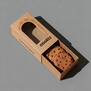 Cajas de embalaje de impresión digital <span class=keywords><strong>personalizadas</strong></span> al por mayor <span class=keywords><strong>para</strong></span> galletas, galletas, chocolate, caja Kraft de grado alimenticio con bandeja de plástico PS - Product Image 6