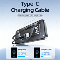 Câble de charge rapide USB-A vers USB-C tressé en nylon 1M 60W 3A pour iPhone 15, ordinateur et écouteurs – Vente en gros