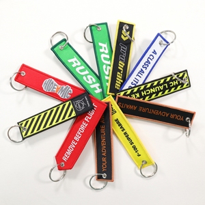 Customized Double-Sided Fabric Embroidered Rubber <b>Keychain</b> with <b>Custom</b> Logo <b>Custom</b> Size & Design Eco-Friendly Promotional Gift - Product Image 1