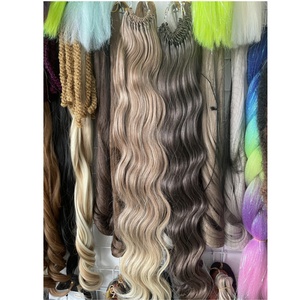 Extensions de <span class=keywords><strong>tresses</strong></span> en fibre haute température de qualité supérieure, ondulées, 24 pouces, 300 g, pré-tressées, soyeuses et rebondissantes, couleur unique - Product Image 6
