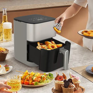 Nueva Freidora de Aire Digital Eléctrica con un Solo Toque y Pantalla LED, para Uso Doméstico y Exterior, Capacidad de 4.1-5L, Revestimiento Antiadherente de PTFE - Product Image 3