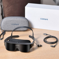CORNMI Lunettes intelligentes 3D immersives de 800 pouces, affichage de réalité virtuelle monté sur la tête pour cinéma privé et jeux vidéo